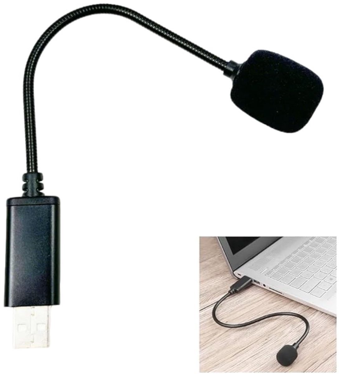 Innovra - Dailygoods - Omnidirectionele USB Microfoon voor PC met Plug-and-Play