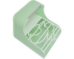 Konijnen Hooiruif - Hooi Voederstation - Netjes Voeren - Anti-kantel Basis - 17.5 cm - Lichtgroen