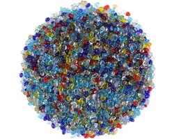 Kristallen Stenen - Decoratief Zand - Aquarium Decoratie - Natuurlijke Kleur - 200 Gram - Gekleurd
