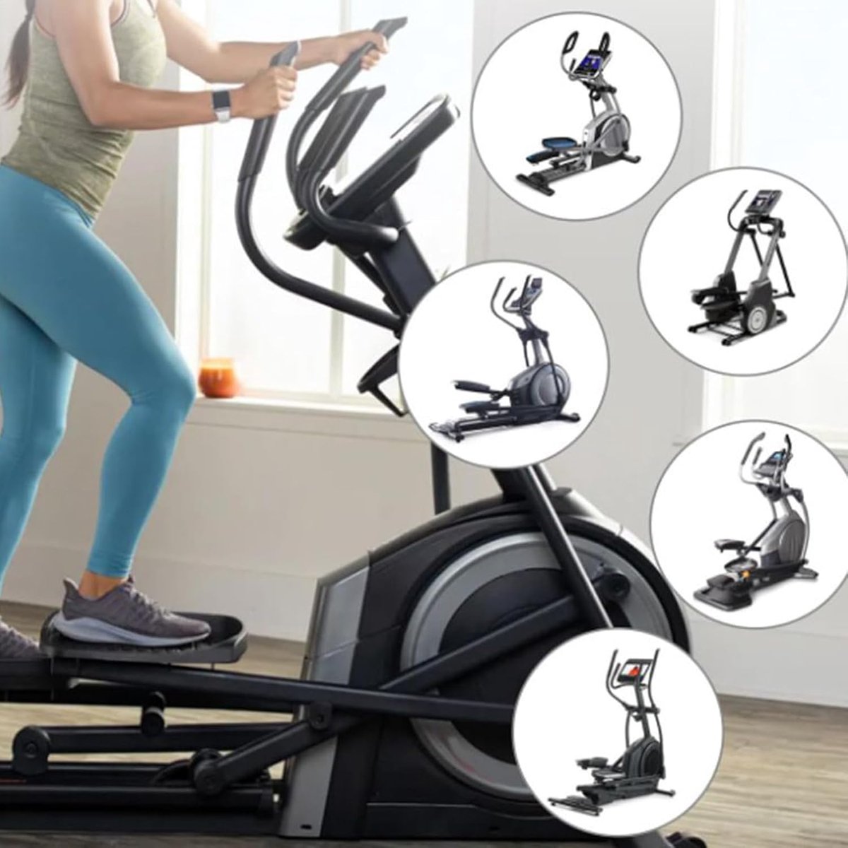 Loopfiets Trainer - Fitness Rol - Stille Training - Slijtvaste Coating - 6.2 x 5.05 cm - Zwart