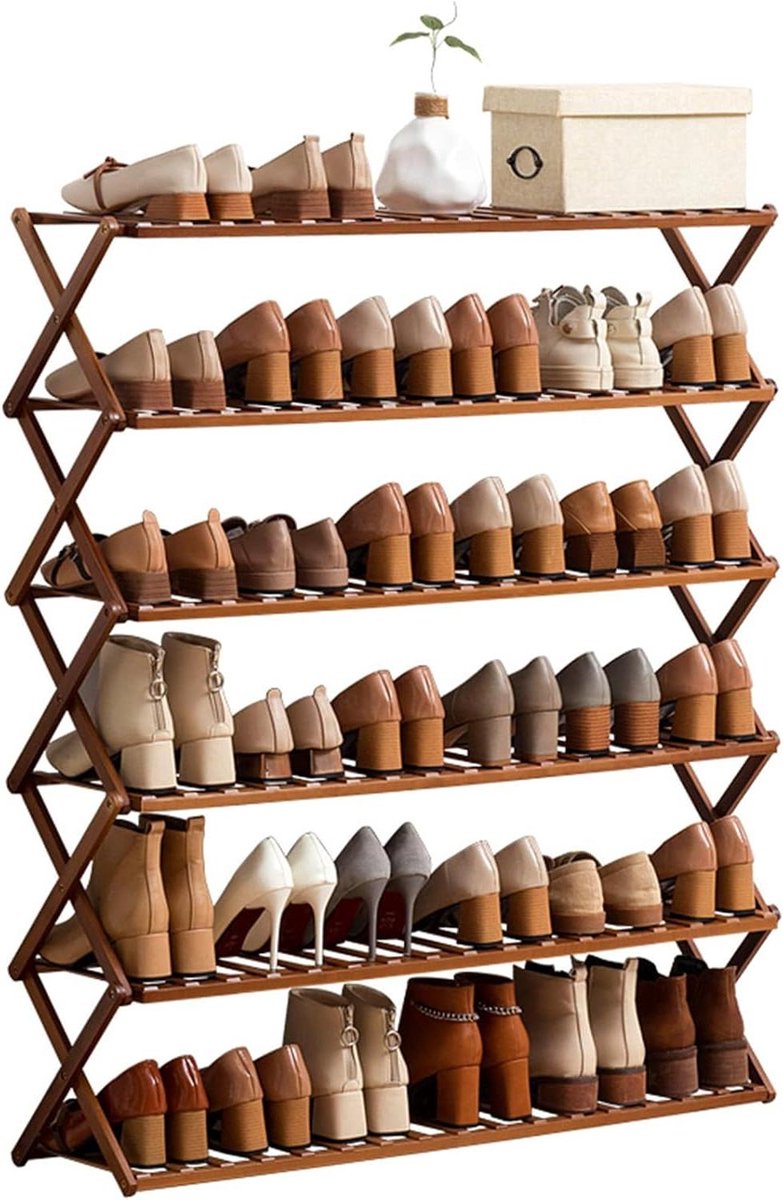 Meerlaags Schoenenrek - Opvouwbare Plank - Ruimte Besparen - Flexibel Ontwerp - 4 Tier 100cm - A