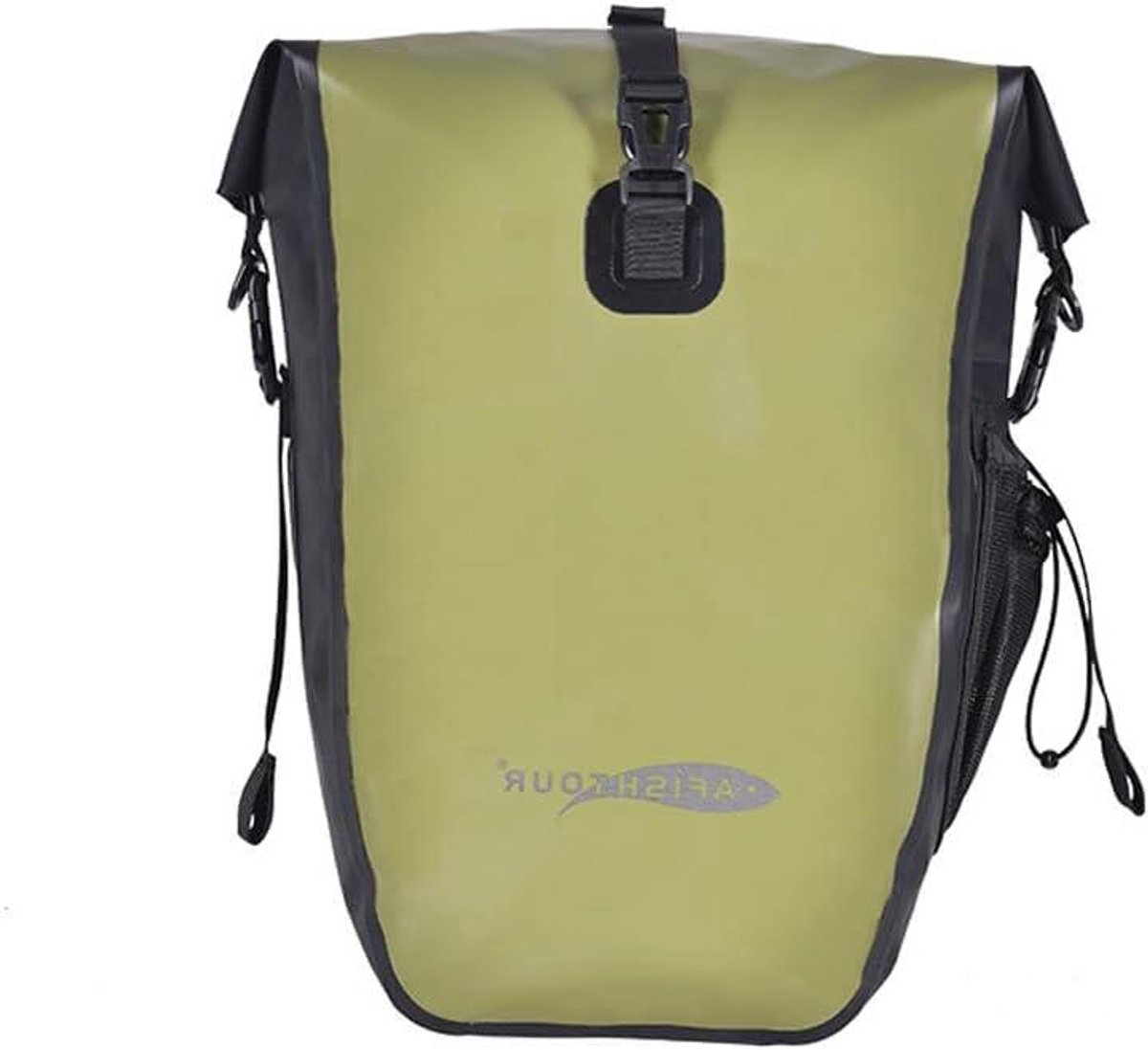 Fietstas Bagagedrager - Waterproof Tas - Fietsen Vervoer - Verstelbare Gesp - 25 Liter - Legergroen