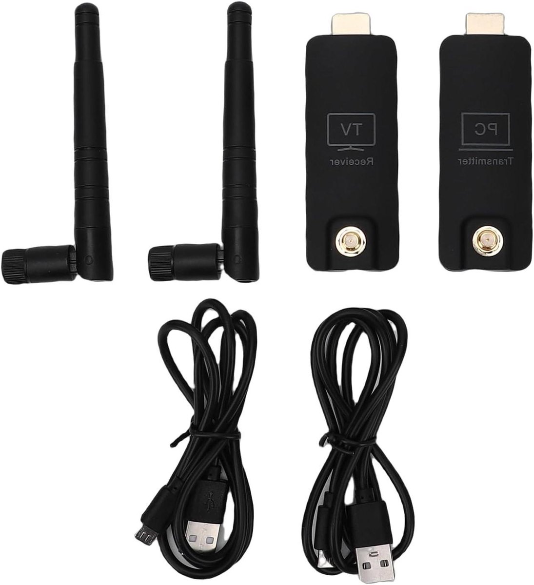 Draadloze Zender Ontvanger - Video Audio Kit - Beeld Delen - 100 Meter Bereik - 1080p HD - Zwart