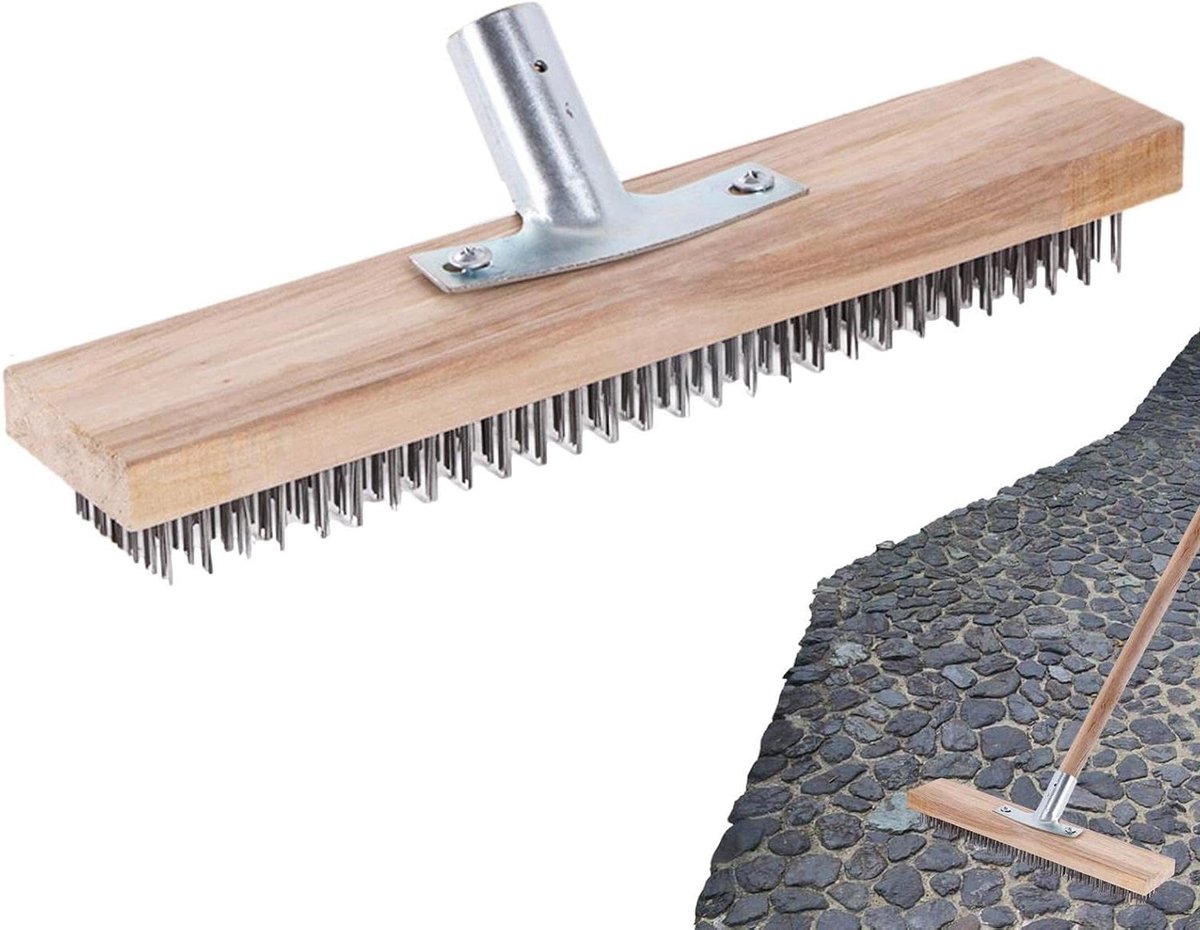 Tuinbezem - Draadborstel - Terras Reinigen - Hittebestendig - 30 cm - Niet gespecificeerd