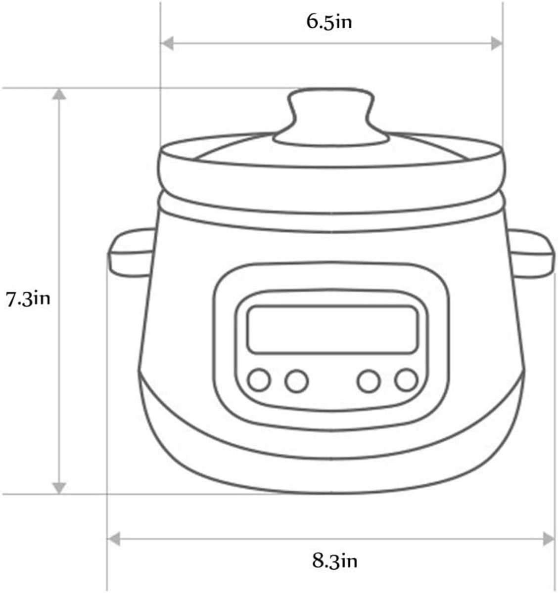 Elektrische Kookpan - Multicooker Stoofpan - Langzaam Koken - 95 Uur Timer - 12 Liter - Roze – foto 7