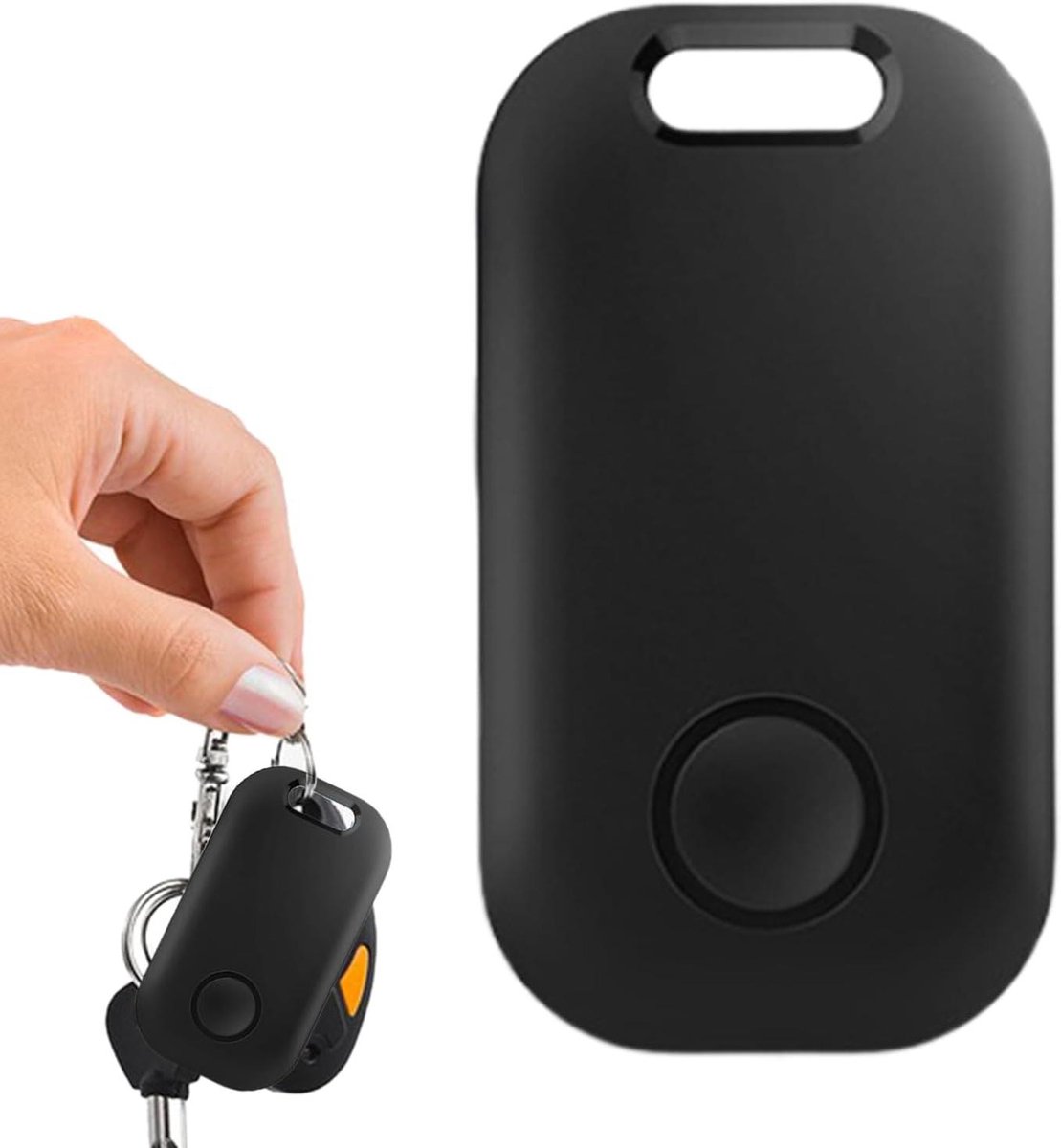 GPS tracker - Locatie tag - Waardevolle spullen - Ultradun ontwerp - 16 gram - Zwart