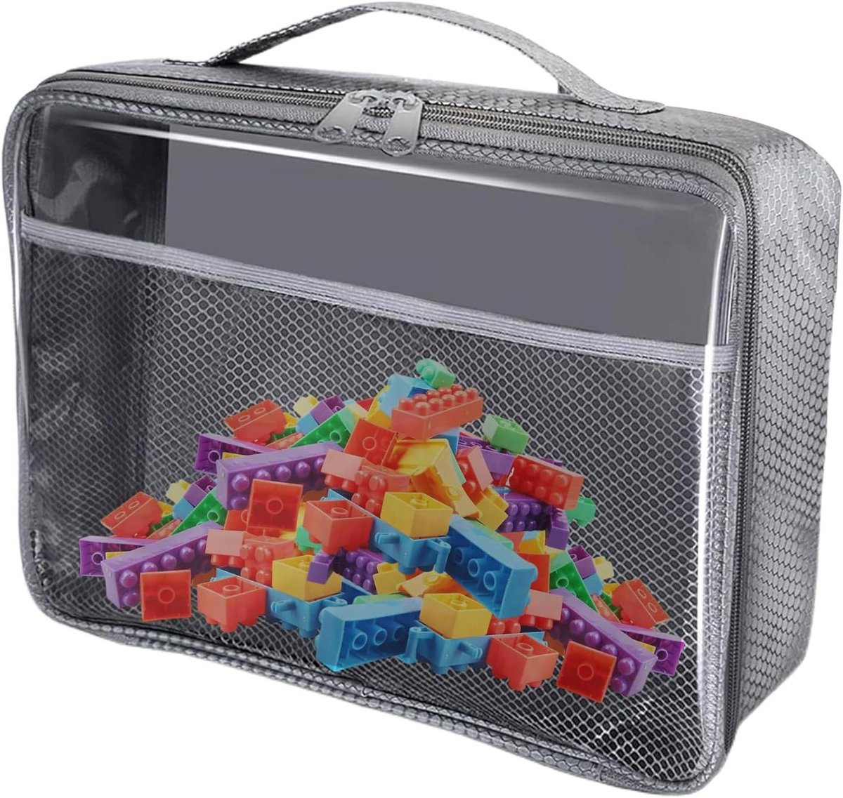 Opbergtas Speelgoed - PVC Zak - Spullen Organiseren - Waterdicht Gaaspaneel - Small - Meer
