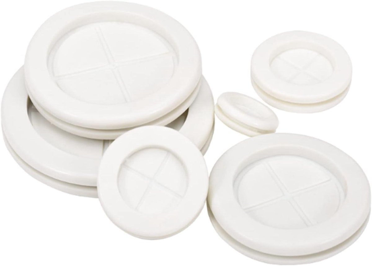 Gatpluggen Rubber - Afsluit Tules - Dicht Maken - Waterdicht Ontwerp - 5 Stuks - Wit