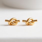 Lundholm Nore Oorknopjes Dames Goudkleurig – Premium Stainless Steel Gold PVD Plated – Knoop Oorbellen – Kleine Studs Minimalistisch – 1.2 cm – Cadeau voor Vriendin - Scandinavisch Design