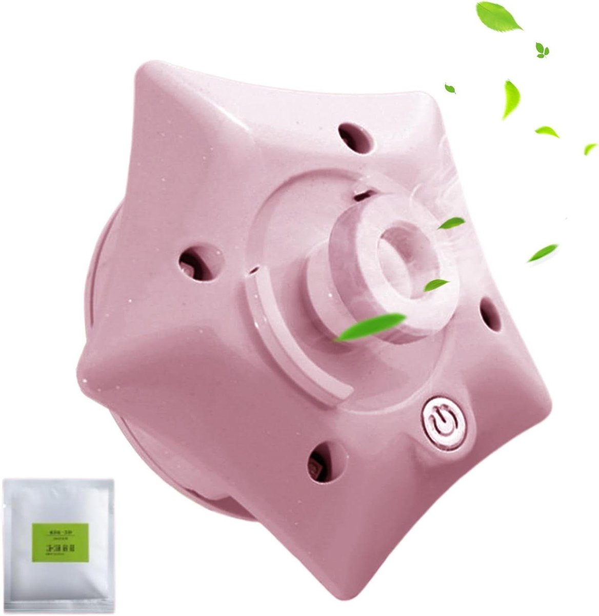 Reinigingslamp WC - UV Apparaat Kast - Frisse Lucht - Zelfklevend Nachtlampje - 12 x 12 x 5 cm - Roze