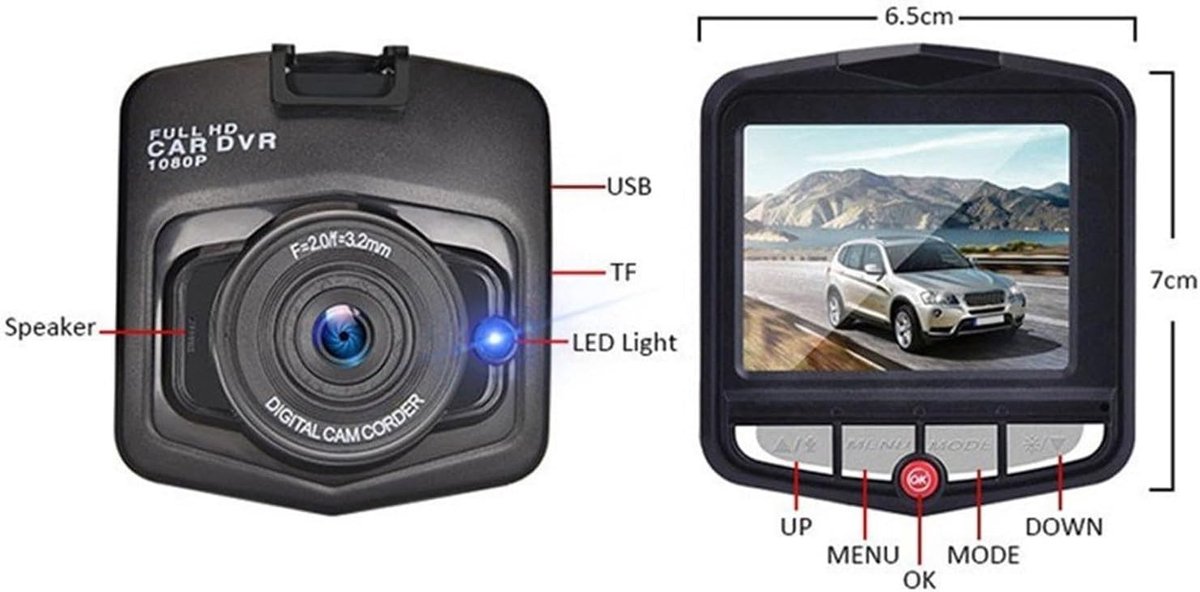 Dashcam Auto Camera HD 1080P Dashcam DVR Recorder Dash Cam Auto DVR Auto Achteruitrijcamera Vehical Auto Cam Van Spiegel Recorder Dash Camera(32G) – foto 4