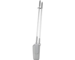 Veegschep met steel - Stoffer en blik - Snel opruimen - Sluit goed aan - 350 mm breed - Zwart — afbeelding 2