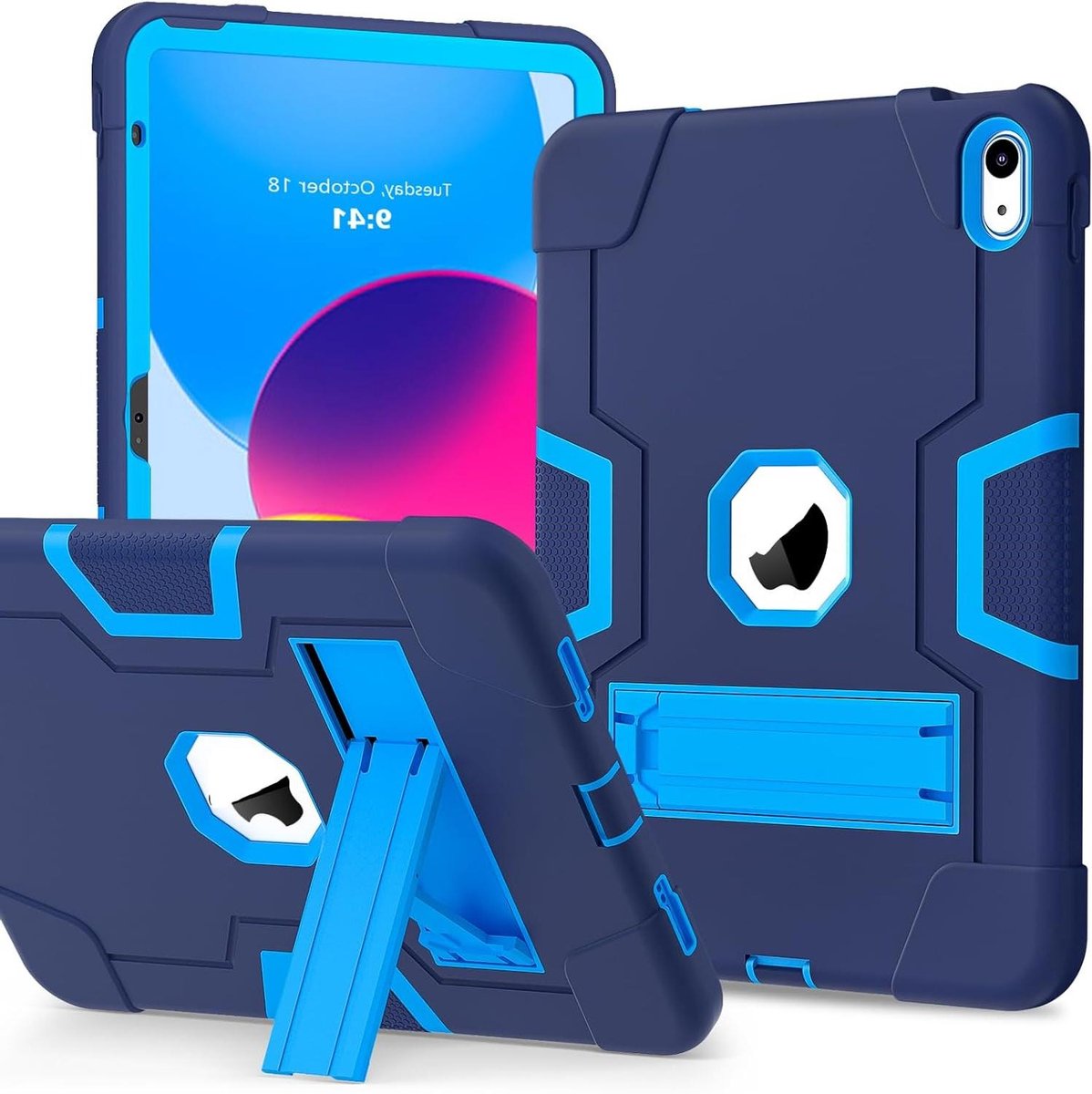 Tablethoes Beschermhoes - Robuuste Cover - Tabletbescherming - 3-laags Zware Constructie - 11 inch - Marineblauw