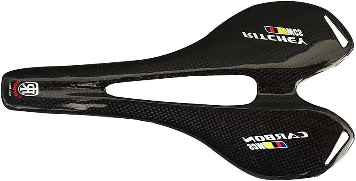 Fietszadel Carbon - Fietszitje MTB - Comfortabel Fietsen - Lichtgewicht Ontwerp - 115 gram - Glanzend