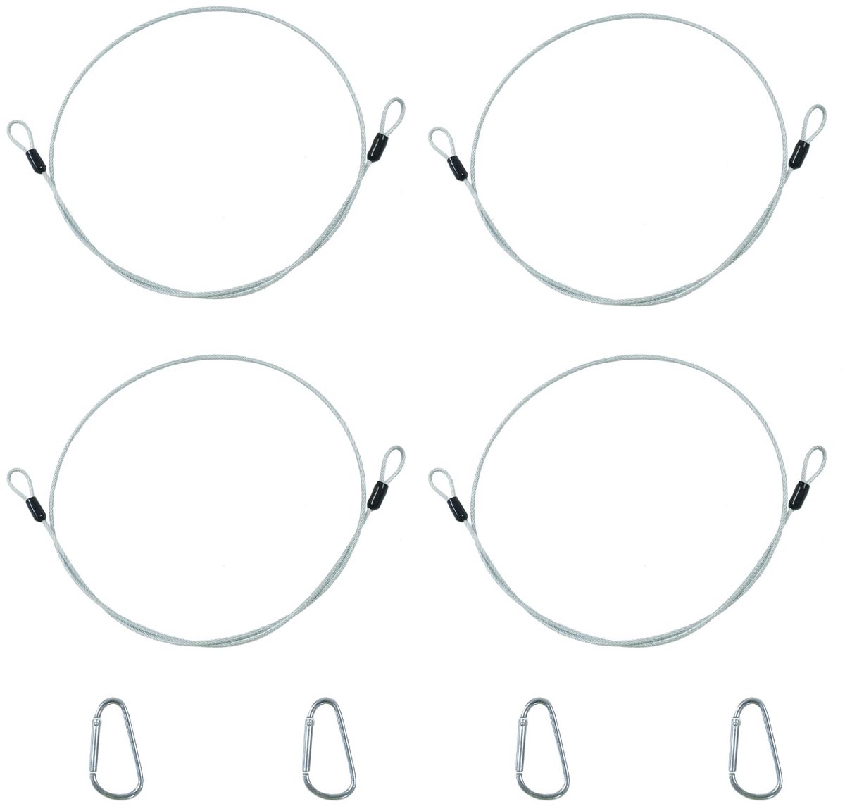 Dailygoods - Set van 4 Veiligheidskabels voor Diverse Toepassingen