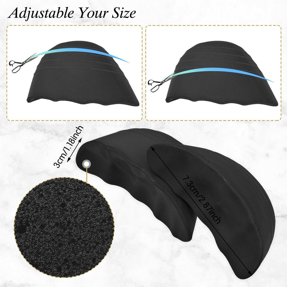 Dailygoods - Dailygoody - Inlegzolen voor te grote schoenen - Schoenvullers voor pijnverlichting - Comfortabel en drukverlagend - Voor dames en heren - Inzets