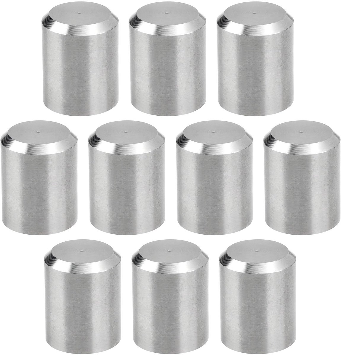 Dailygoods - Set van 10 RVS Leuning Eindkappen voor Handreling