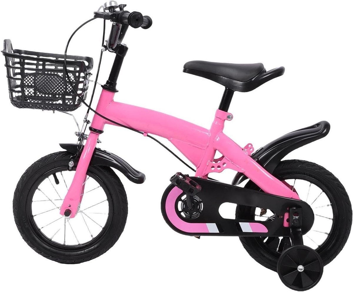Kinderfiets - Loopfiets - Buiten Spelen - Verstelbaar Zadel Stuur - 16 Inch - Roze