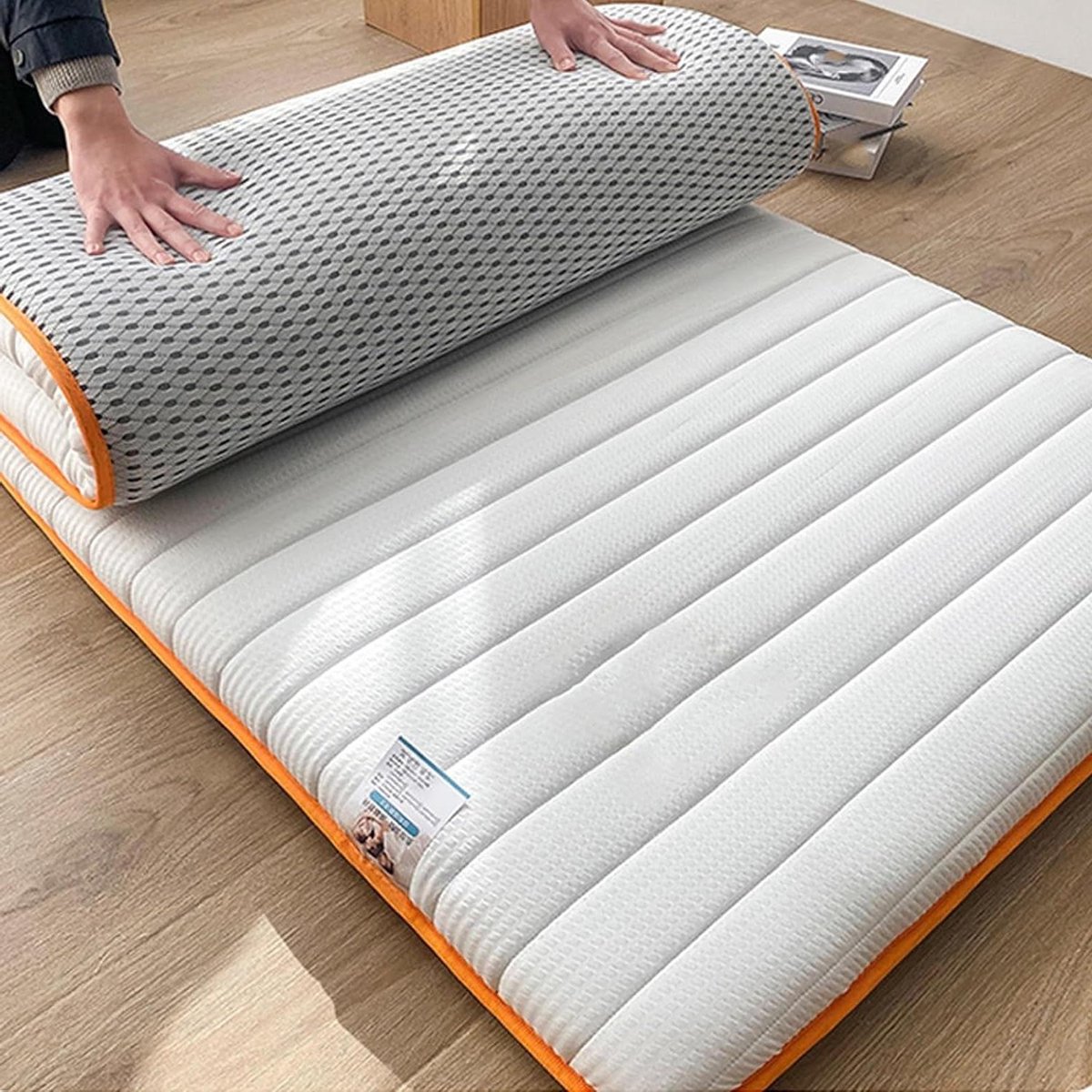 Vloermatras Zacht - Opvouwbaar Matras - Comfortabel Slapen - Dikke Ondersteuning - 180x200cm - B