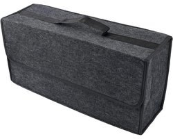 Kofferbak Organizer - Opbergbox Auto - Auto Netjes Houden - Met Deksel - 50x24x17 cm - Grijs