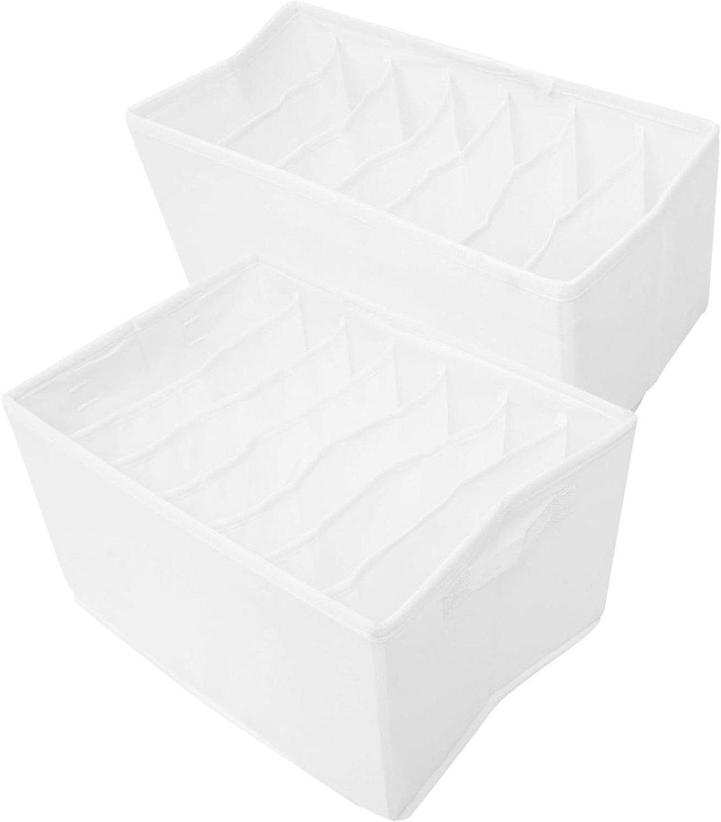 Lade Organizers - Opbergdozen Kleding - Kleding Sorteren - Fijn Vakmanschap - 2 Stuks - Wit