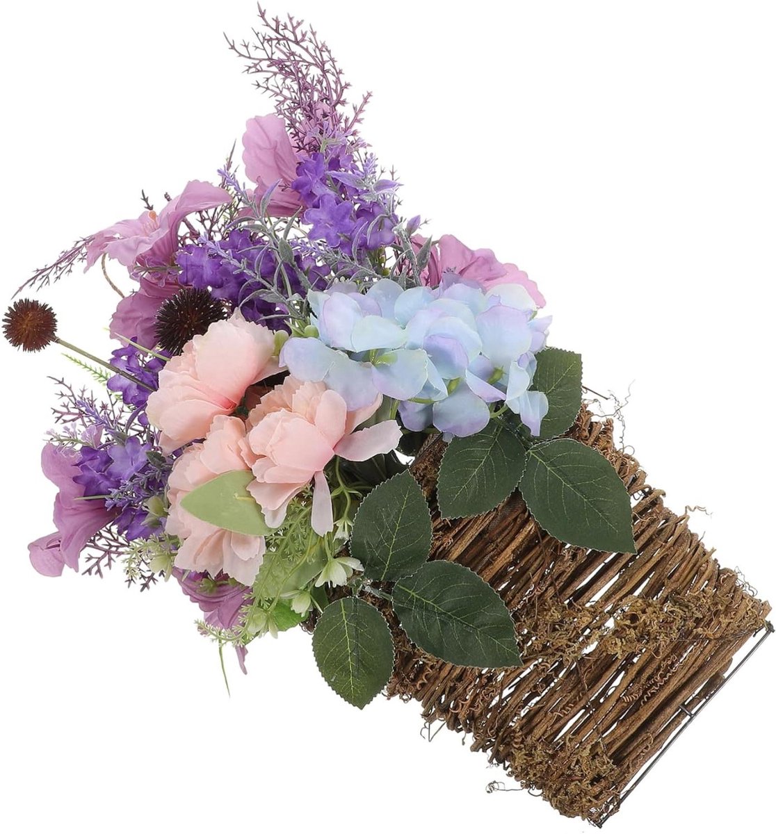 Hangende Bloemmand - Kunstbloemen Decoratie - Huis Verfraaien - Levendige Uitstraling - 40