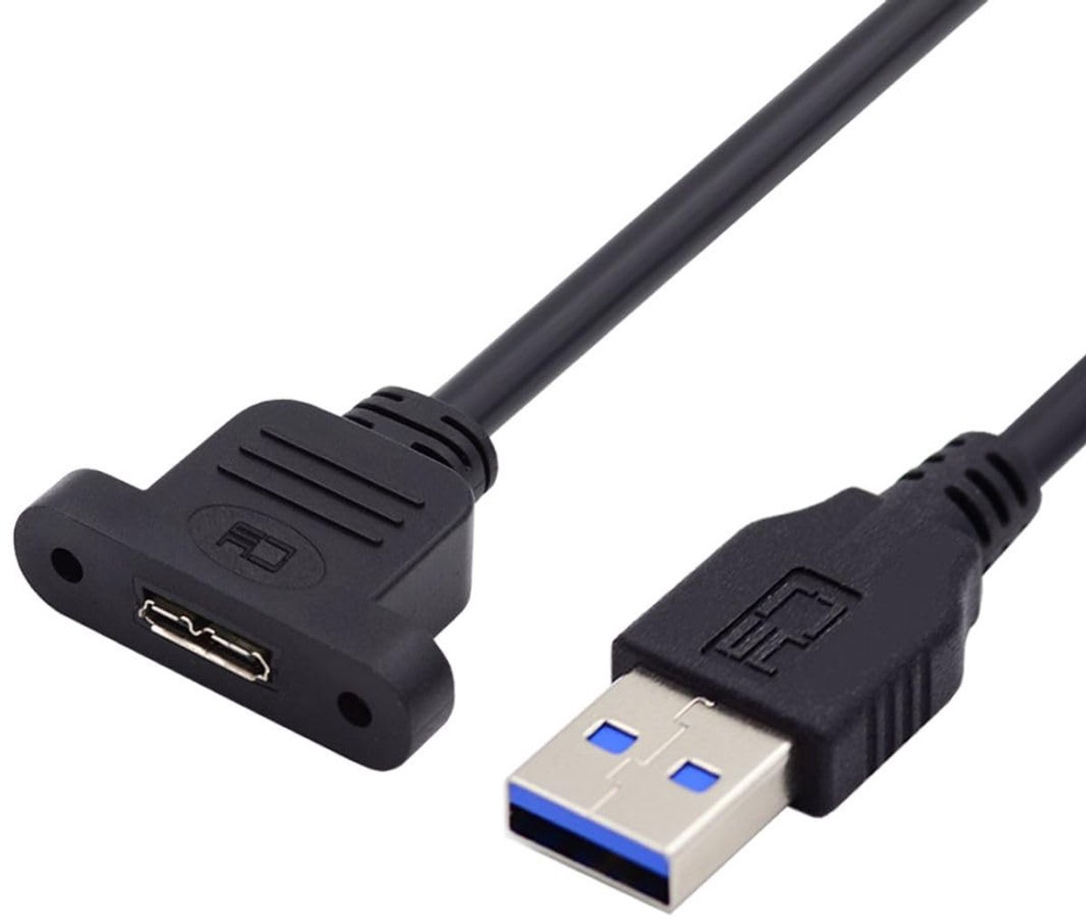 Dailygoods - USB 3.0 Verlengkabel Mannelijk naar Micro-B Vrouwelijk, 50 cm