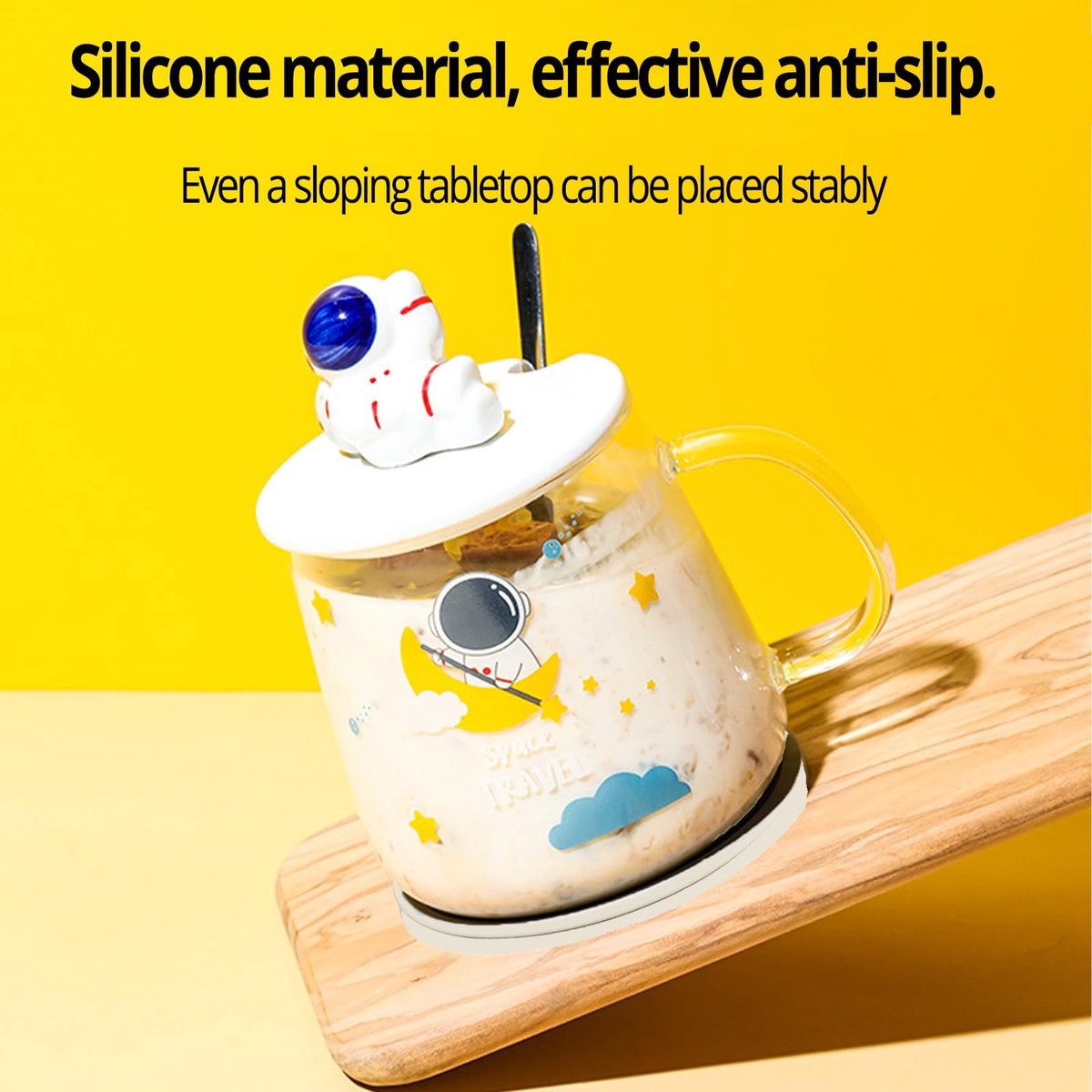 Dailygoods - Set van 10 Antislip Siliconen Onderzetters voor Drankjes