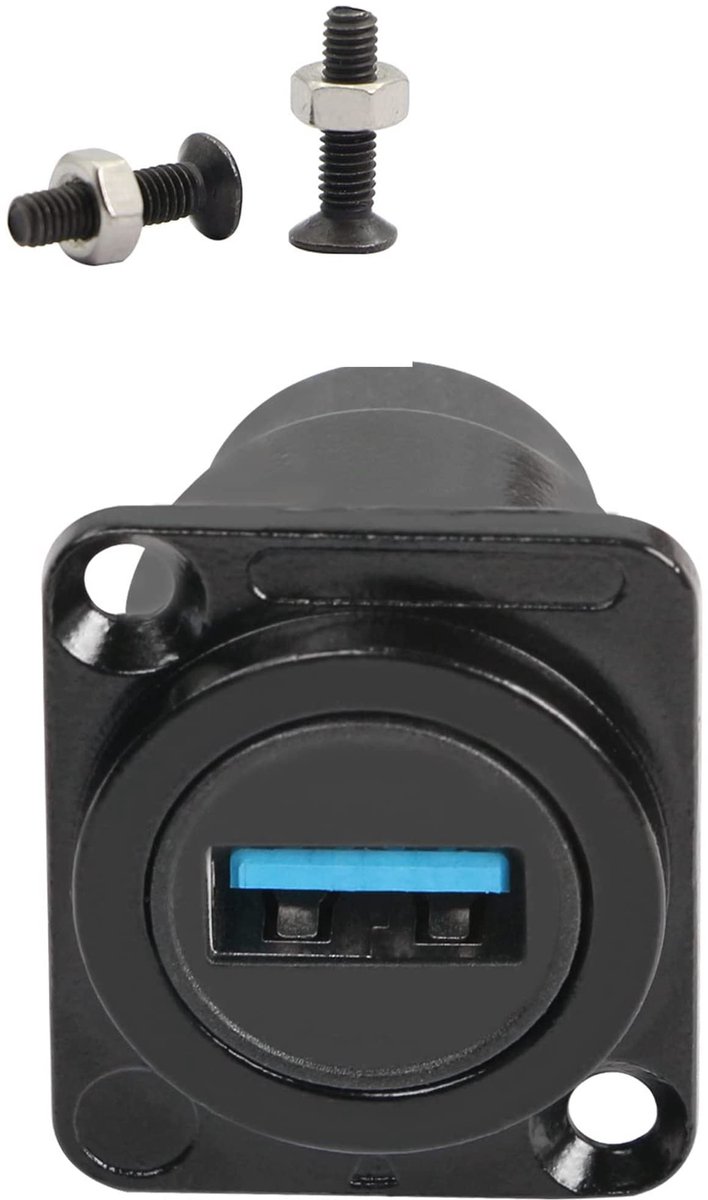 Dailygoods - USB 3.0 naar USB-C Paneel Mount Adapter voor Gegevensoverdracht
