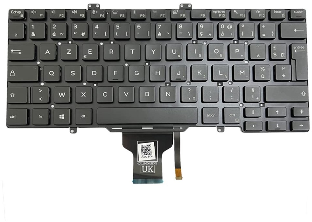 Dailygoods - Toetsenbord met Achtergrondverlichting voor Dell Latitude