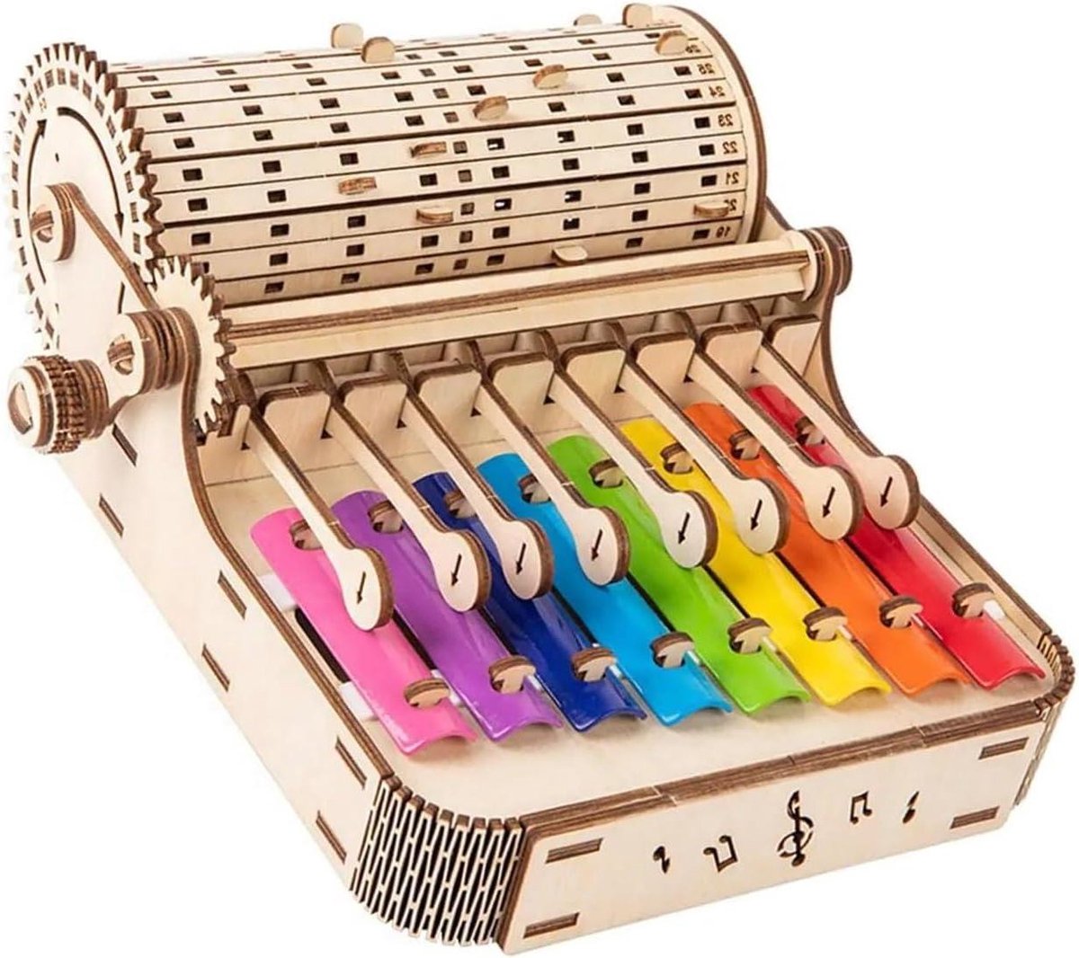 Houten Muziekdoos - Bouwpakket Melodie - Hobby Knutselen - Duidelijke Klank - 26 cm - Houtkleur