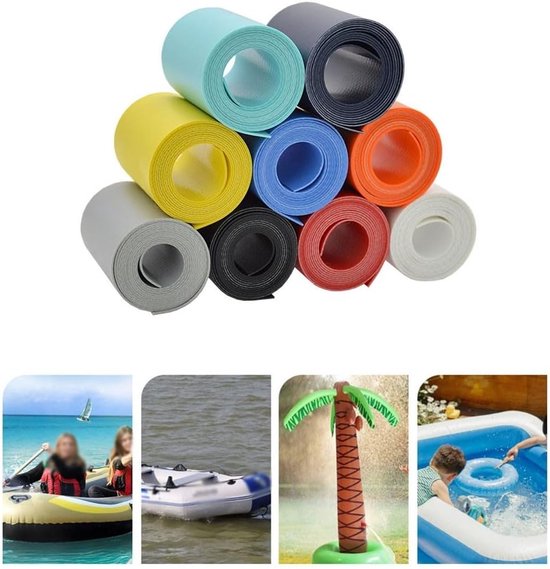 Reparatie Patch Kit - Waterdichte Patches - Opblaasbare Items Repareren - Verstevigde PVC - 100x5cm - Groen — afbeelding 3