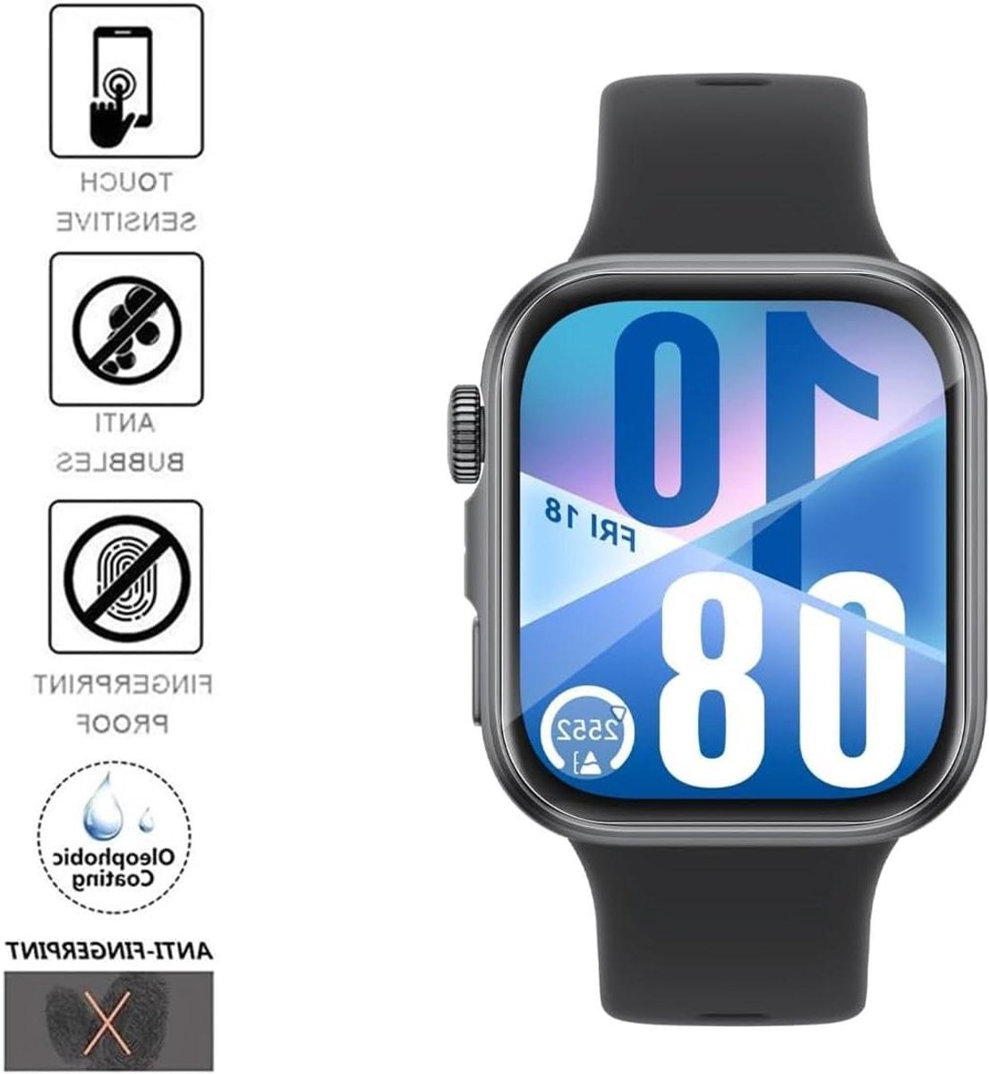Beschermfolie - Display protector - Horloge beschermen - HD Transparant - 3 stuks - Helder