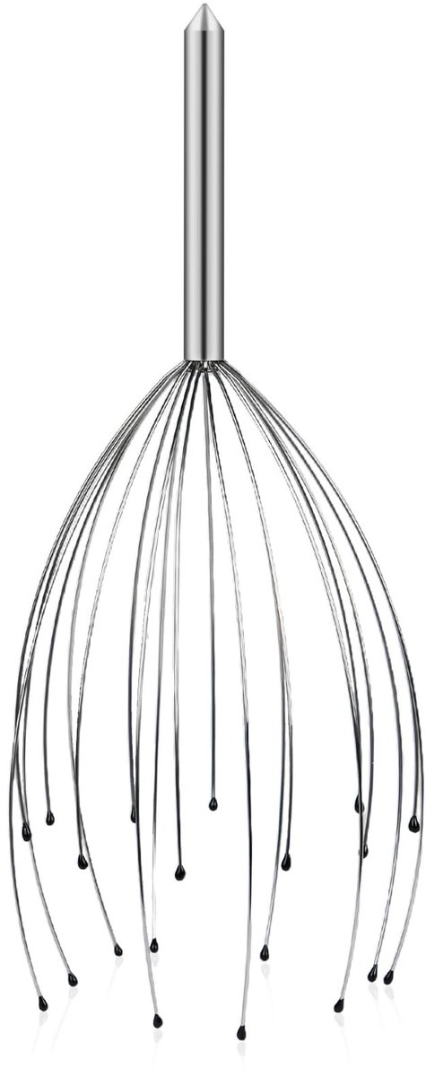 Innovra - Dailygoods - Dailygoody - Hoofd Massager - Hoofdhuid Massage - Draagbare Ontspanning - 20 Prongs - Stress Verlichting - Haar Stimulatie - Voor Iedereen - Zwart