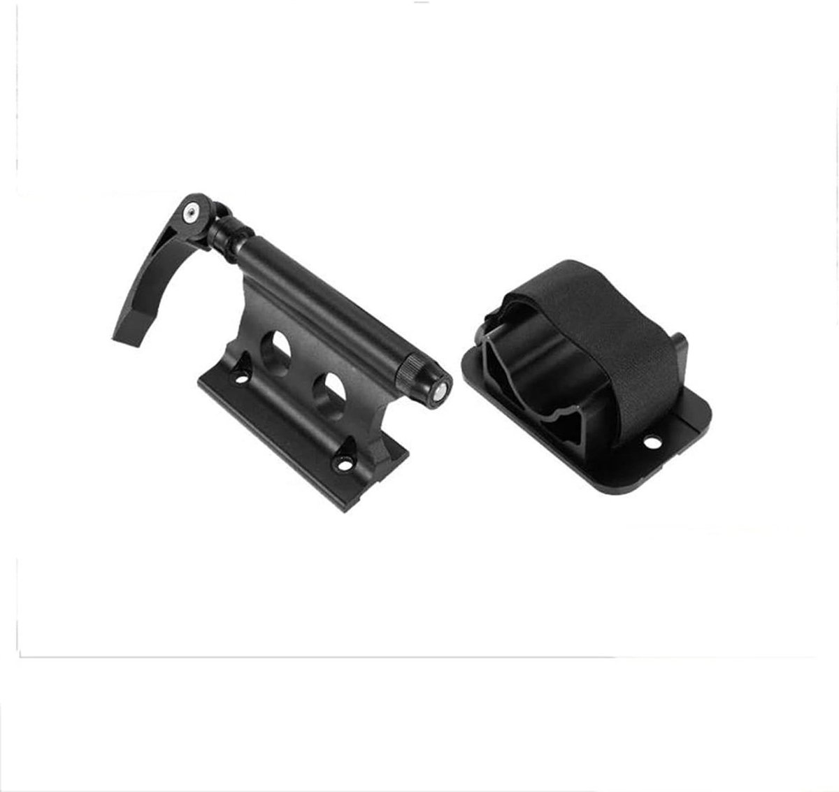 Fietsdrager Set - Voorvorkhouder Achterwiel - Fiets Transport - Lichtgewicht Aluminium - Universeel - Zwart