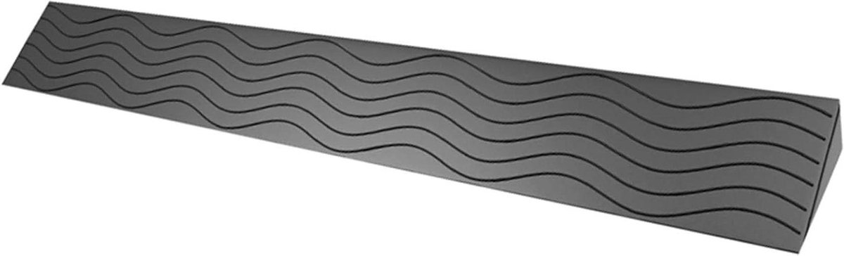 Drempelmat Robotstofzuiger - Hellingsmat - Obstakels Overbruggen - Antislip Textuur - 100x8x2.5cm - Zwart