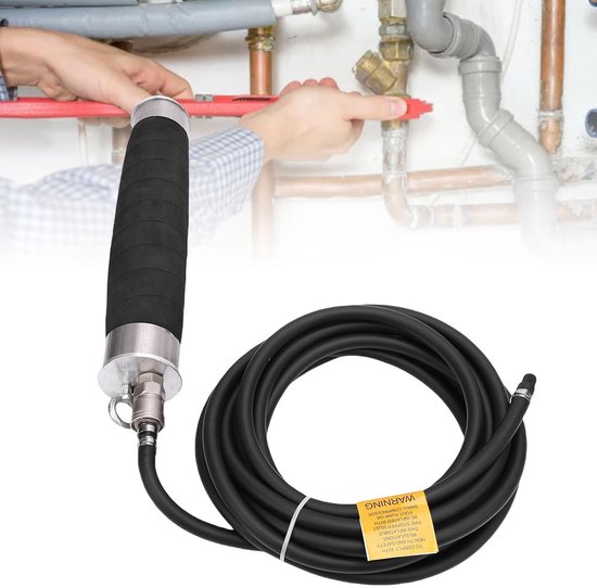Opblaasbare Buisstekker - Riooltest Stop - Lekpreventie Bouwplaats - Sterk Rubber Materiaal - 41x6.5cm - Zwart — afbeelding 5