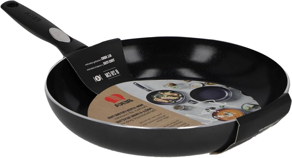 Koekenpan Rond - Koekenpan - Gezond Koken - PFAS Vrij - 28 cm - Antraciet
