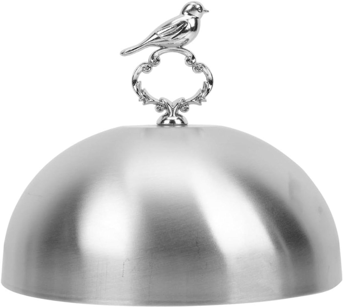 Magnetron Schaaldeksel - Voedseldeksel Roestvrij Staal - Voedsel Warm Houden - Gemakkelijk Schoonmaken - 24 cm - Zilver