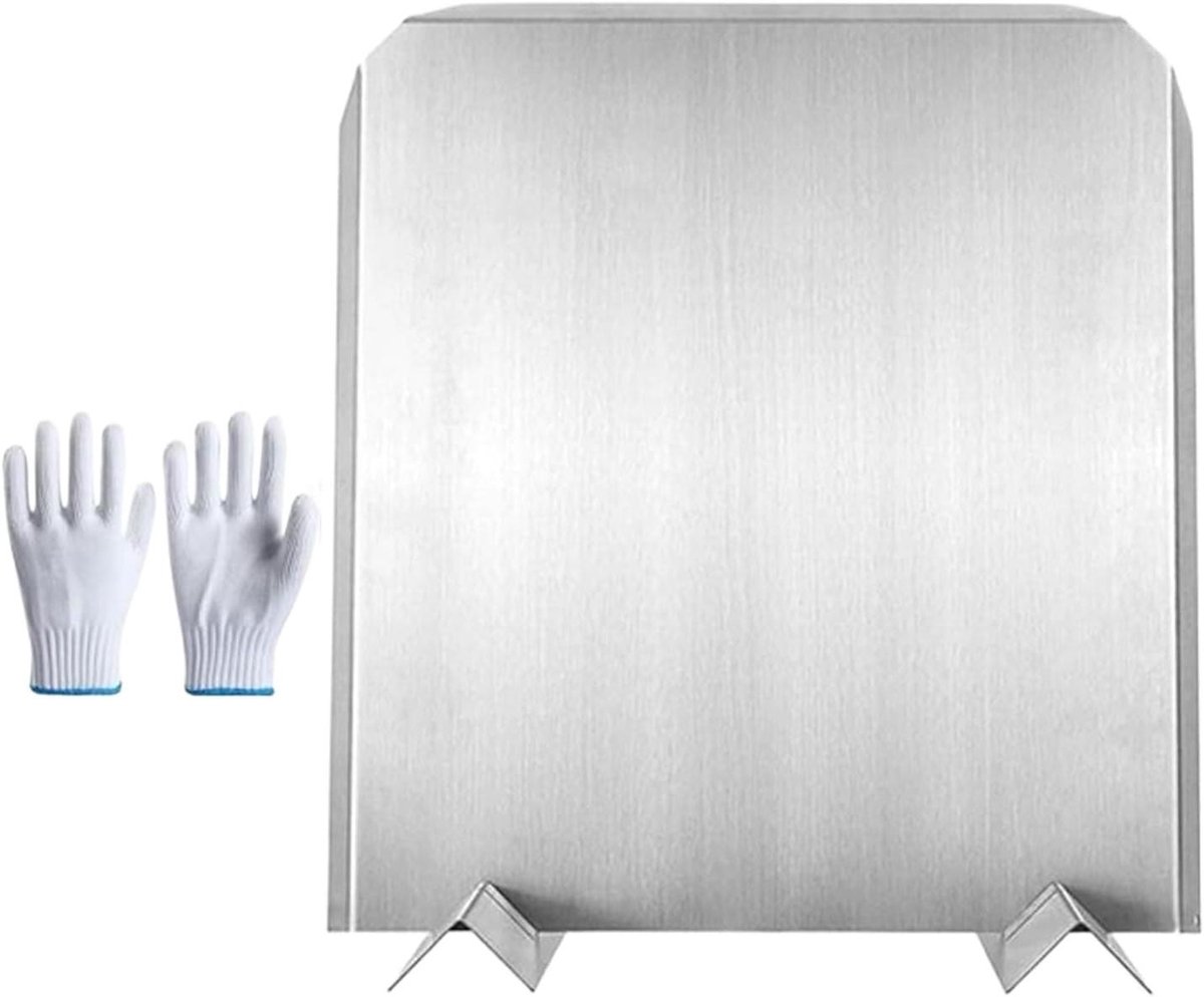 Haard Plaat - Warmte Reflector - Woonkamer Verwarmen - Flexibele Hoek - 45x40 cm - Metaal