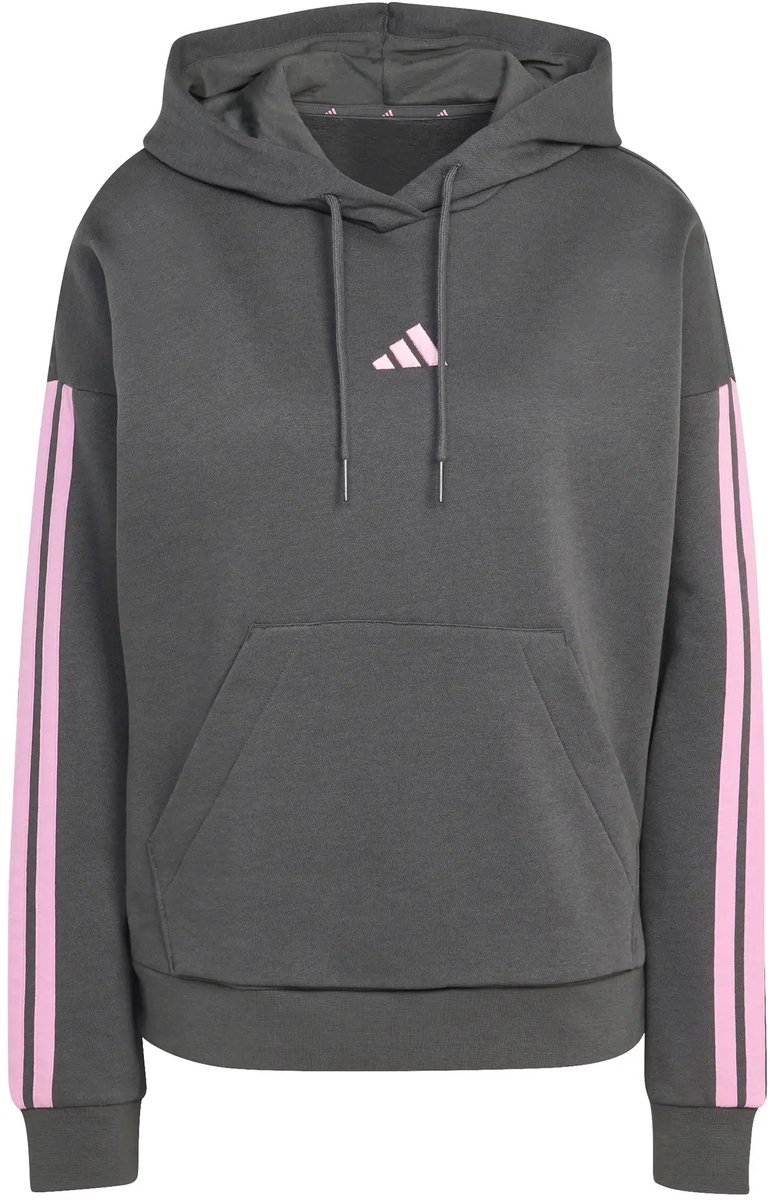 Dames Hoodie adidas Essentials 3-stripes Fleece Gresix/sttrbl