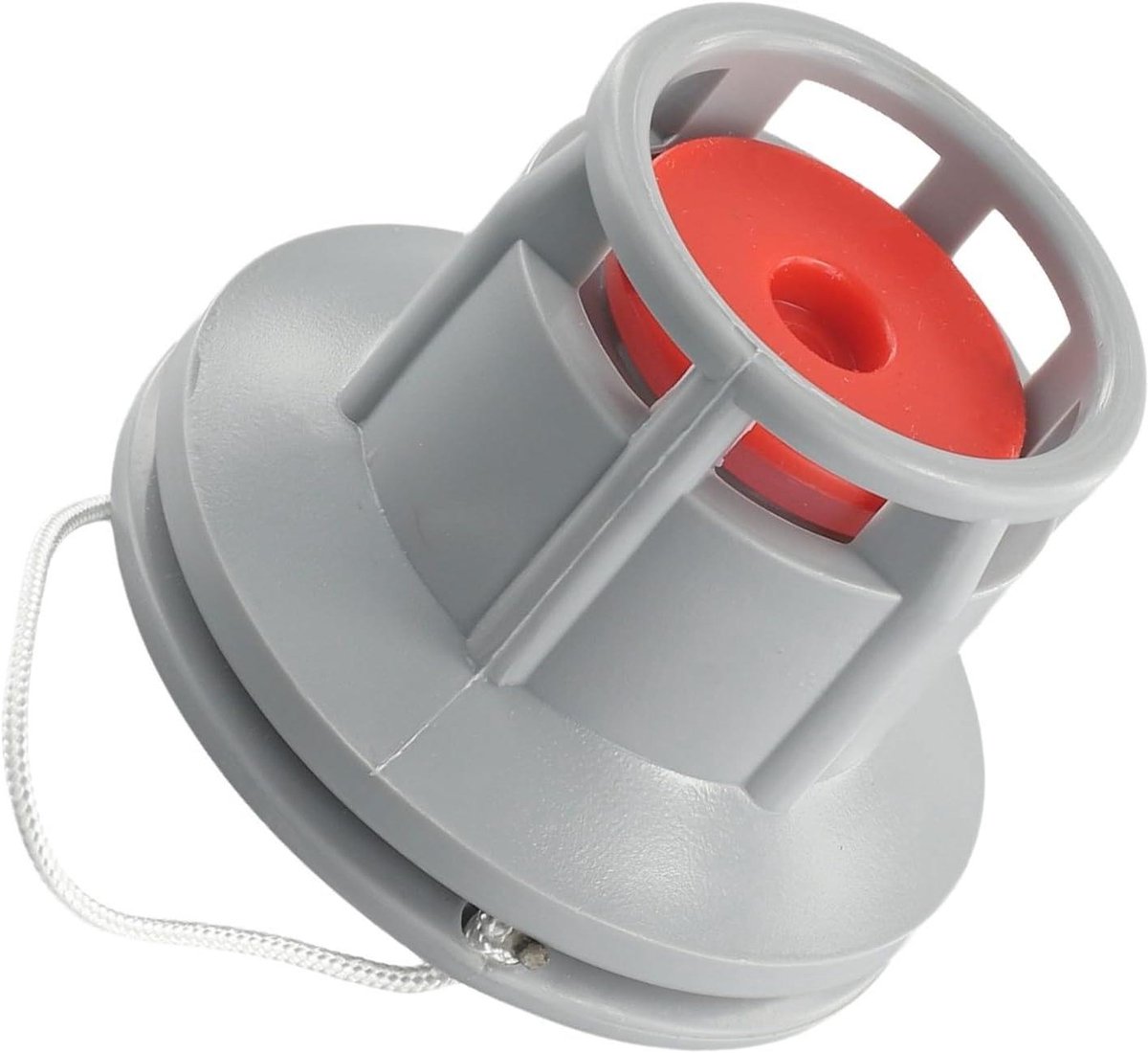 Klepadapter Acht Gaten - Ventiel Connector - Watersport Opblazen - Efficiënte Hogedruk - 6 x 5 x 5 cm - Grijs