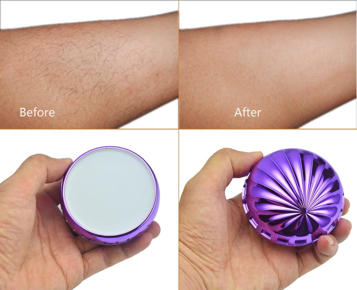 Mini Haarverwijderaar - Kristallen Epilator - Gladde Huid - Nano Crystal Technologie - 7.7 x 7.7 cm - Niet gespecificeerd thumbnail 3