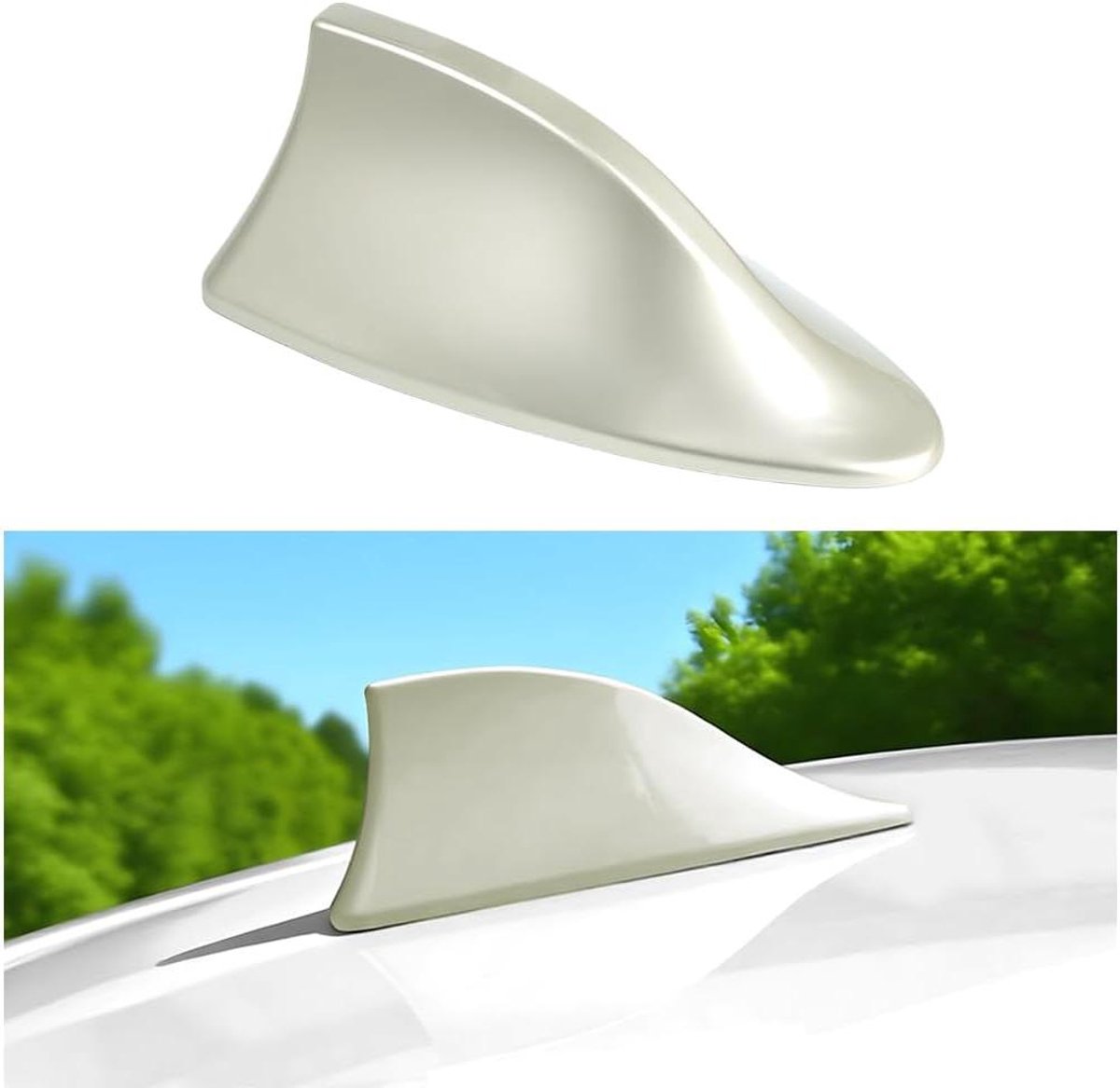Haaienvin Antenne - Dak Antenne - Auto Decoratie - Verbeterde Ontvangst - Universeel Formaat - Goud