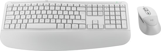 Logitech MK880 Signature Comfort Plus Draadloze Toetsenbord en Muis Combo Offwhite QWERTY