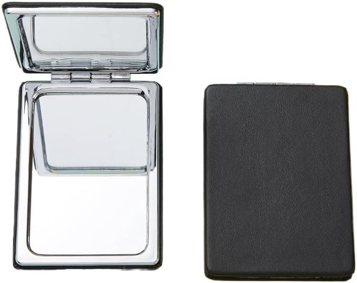 Make-up spiegel - Zakspiegel - Make-up aanbrengen - Dubbelzijdig - 85 x 62 cm - Zwart