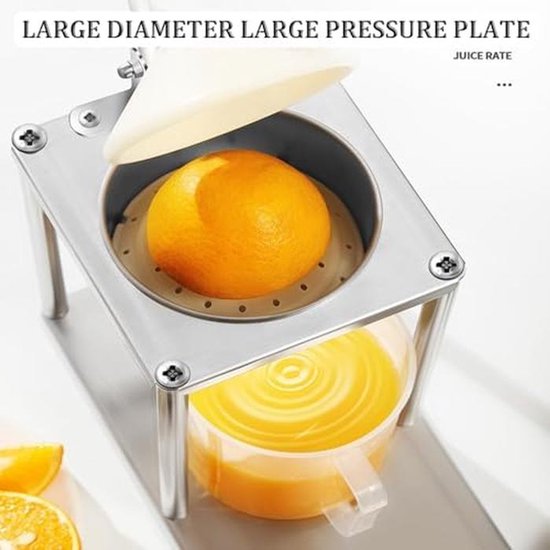 Citruspers Manual Juicer - Sinaasappelsappers met twee perskoppen, fruitpers en sappersmachine — afbeelding 2