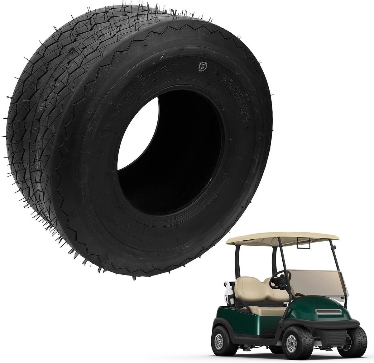 Gazonmaaierband - Tractor band - Tuinonderhoud - Tubeless ontwerp - 18x8.5-8 - Zwart