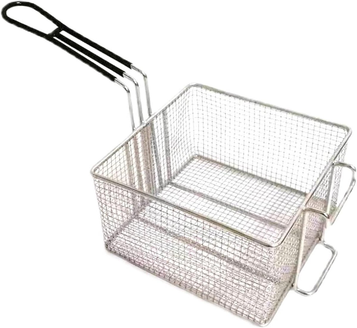 Frietmand - Frituurmandje Mandje - Frituren - Verdikt Roestvrij Staal - 1 Stuk - Zilver