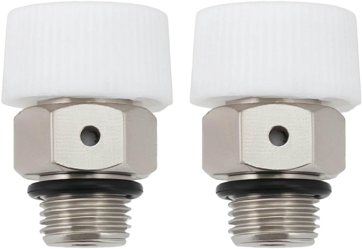 Cosensi - Dailygoods - Automatische Ontluchtingsklep - Koper - 1/4 Inch - Radiatoren en Verwarmingssystemen - 2 Stuks - Voor Luchtafgifte
